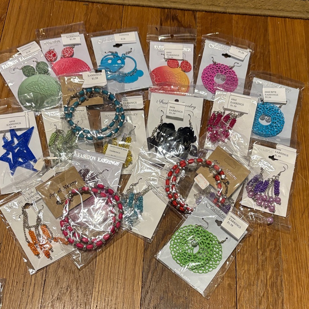 Colorful Fashion Earrings Set Great for resellers.
